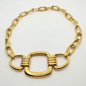 Monet Gold-Tone‎ Choker Necklace Vintage